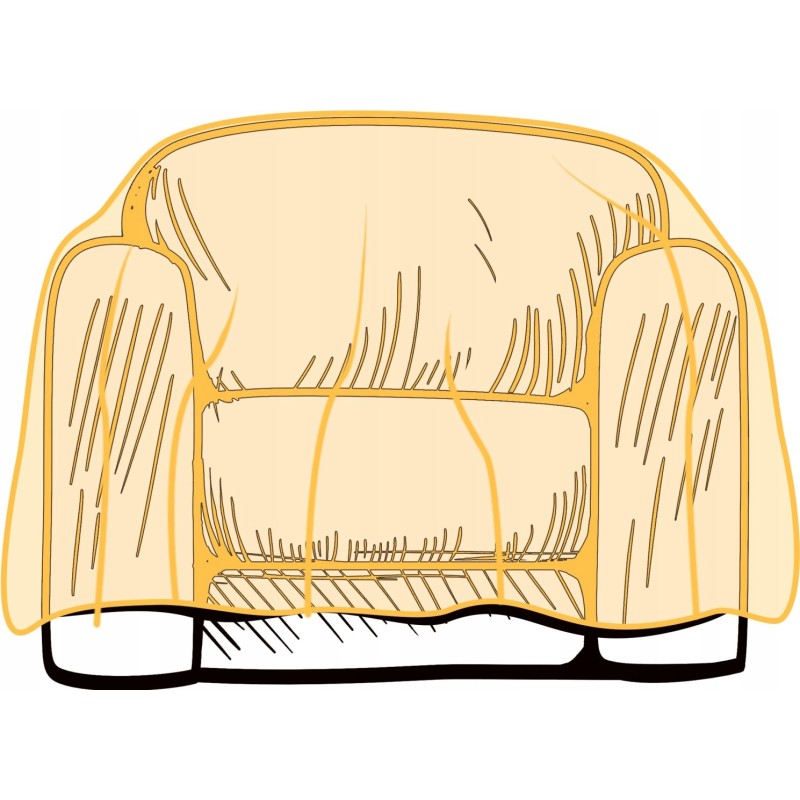 Apsauginė folija vienvietė sofa 243,8 x 137,2 cm storio 50 mikronų