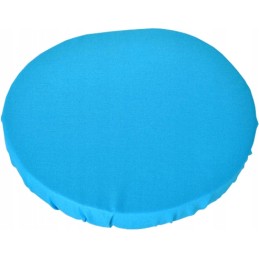 Apvali išmatų pagalvėlė, 100% medvilnė, 40cm, tamsiai turkio spalvos