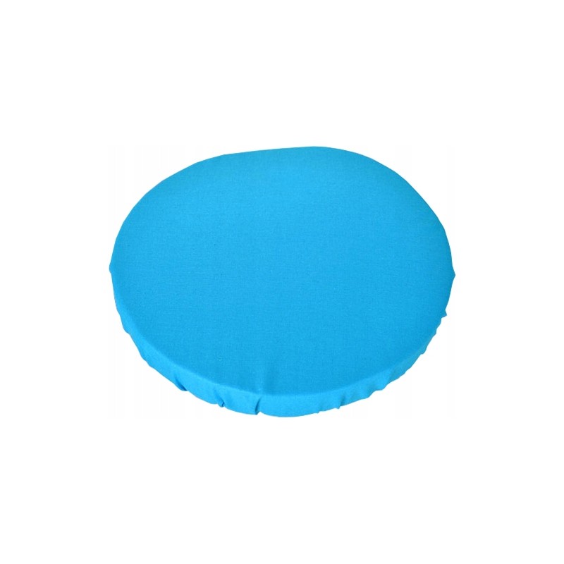 Apvali išmatų pagalvėlė, 100% medvilnė, 40cm, tamsiai turkio spalvos