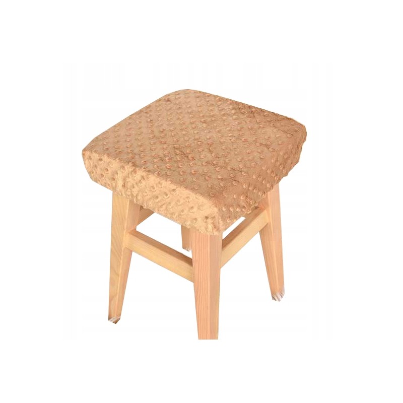 Kvadratinis taburetės užvalkalas 30×30 minky cappuccino
