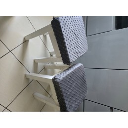 Kvadratinis taburetės užvalkalas 30×30 minky rudas