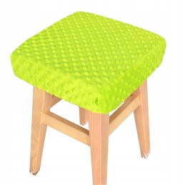 Kvadratinis taburetės užvalkalas 30×30 minky green