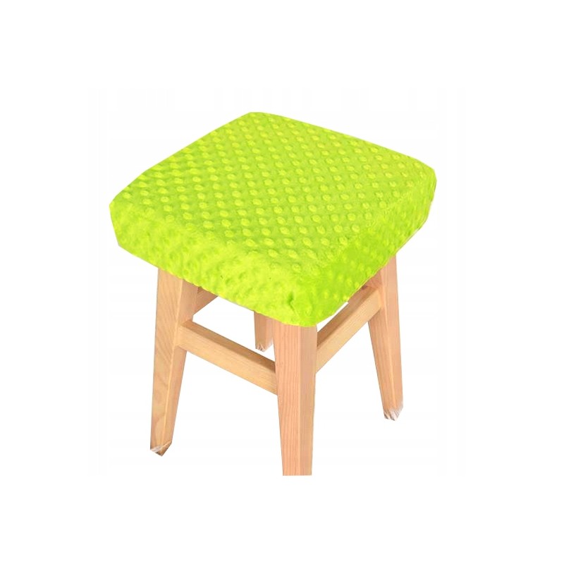 Kvadratinis taburetės užvalkalas 30×30 minky green
