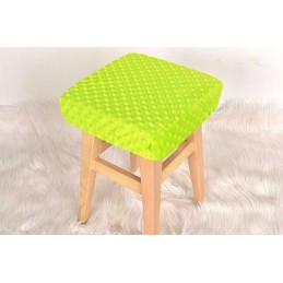 Kvadratinis taburetės užvalkalas 30×30 minky green