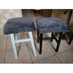 Kvadratinis taburetės užvalkalas 30×30 minky green