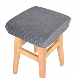 Kvadratinis taburetės užvalkalas 30×30 minky blue