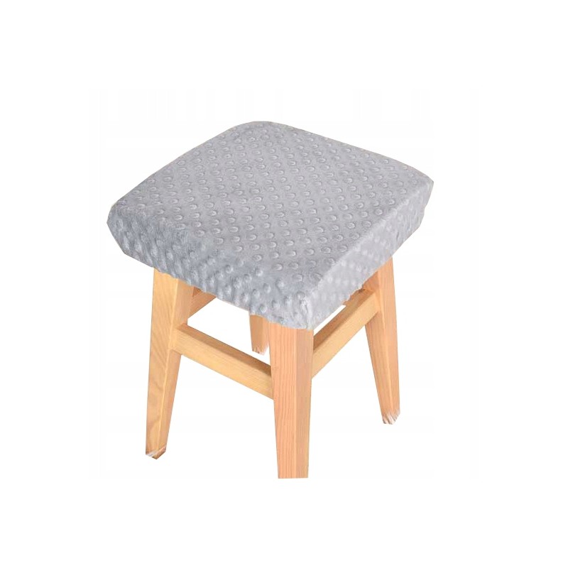 Užvalkalas taburetei 30×30 minky square pilkas