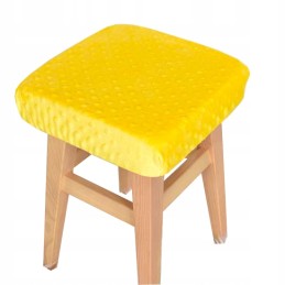 Užvalkalas taburetei 30×30 minky square geltonas