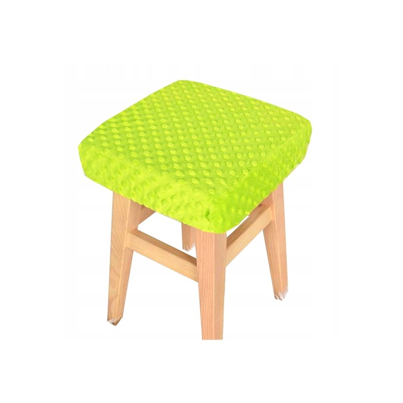 Užvalkalas taburetei 30×30 minky square green