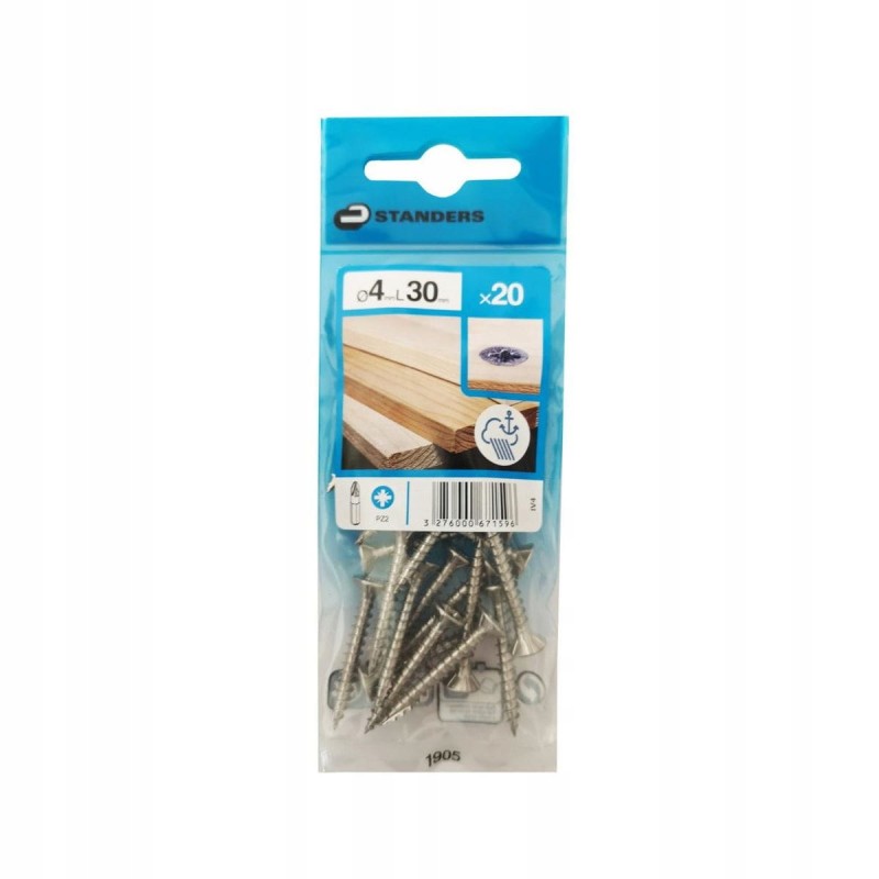 Sraigtas 4 x 30 mm 20 vnt