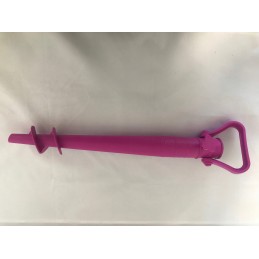 Skėčio pagrindas, įžeminimo varžtas, smėlis, plastikas
