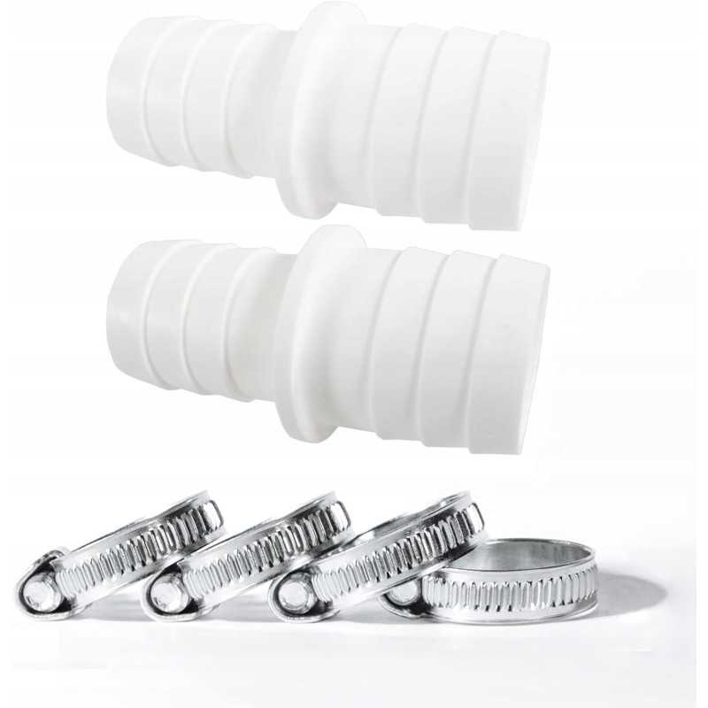 Baseino žarnos jungtis su spaustukais 32-38 mm, 2 vnt