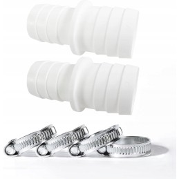 Baseino žarnos jungtis su spaustukais 32-38 mm, 2 vnt