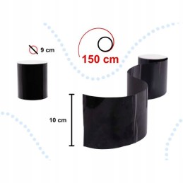 Vandeniui atspari remonto juosta baseino vamzdžiams, juoda, 150 x 10 cm