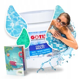Chloras baseinams, tabletės baseino vandeniui dezinfekuoti, 0 4kg chlortix multi