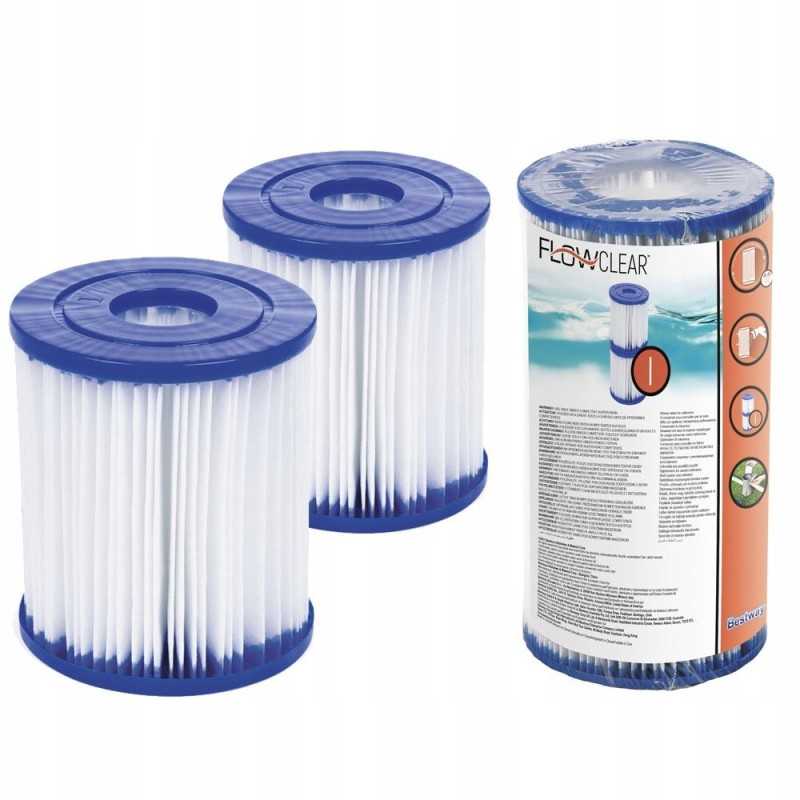 Filtrai 2x filtras baseino siurblio tipui ir Bestway 58093