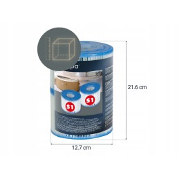 Pure SPA siurblio filtras tipo s1 keičiamas įdėklas intex 29001 2 vnt