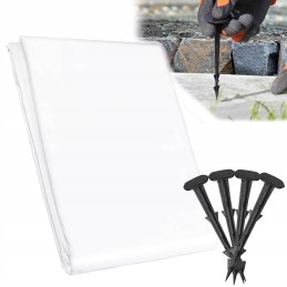 Agrotekstilė, stora, stipri balta agrotekstilė