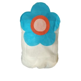 Apsauginis gobtuvas balta ir mėlyna gėlė