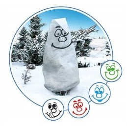 Apsauginis gaubtas 80*120cm agro. spauda 50g/m2 balta surišta