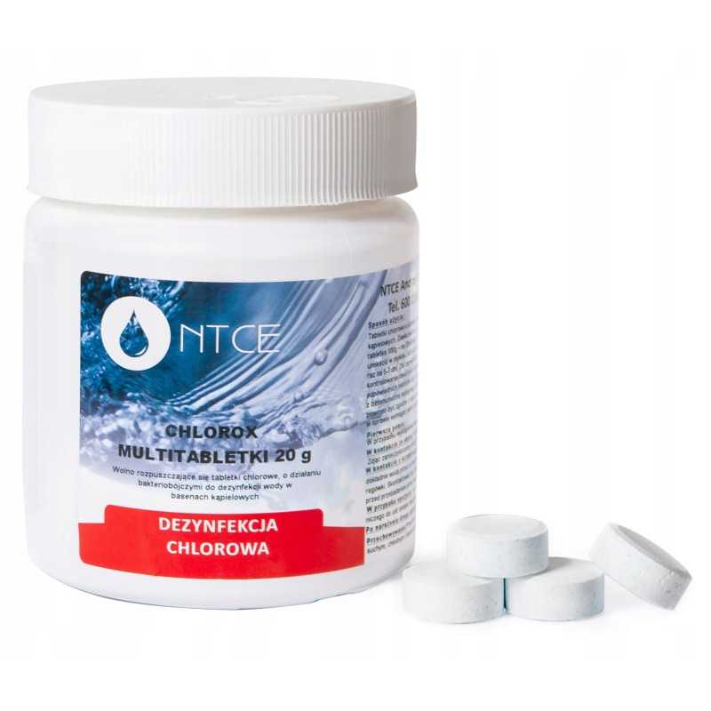 Multichloro tabletės 20g, baseino cheminės medžiagos ntce 0 5 kg