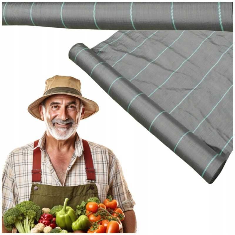 Agrotekstilės piktžolės 220 cm x 5m storio 90g/m2 uv