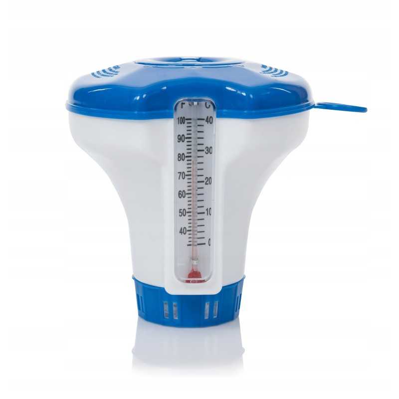 Chlorine Buoy tablečių dozatorius su termometru 290618