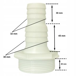 Bestway intex baseino jungties mova 32mm 38mm