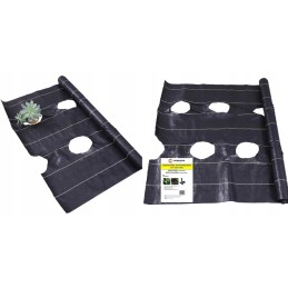Agrotekstilė 90g/m2 0,8x10m skylės premium UV 3% agrotekstilės kilimėlis juodas