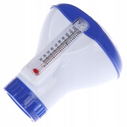 2in1 dozatorius su termometru plūduriuojantis plūduras baseino termometras chloras 20g