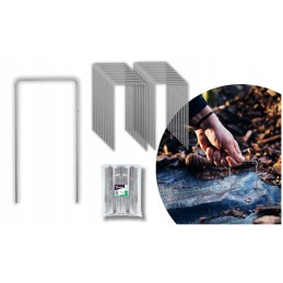 Tvirtinimo kaištis agrotekstilei agrotekstilei metalui stiprus 3cmx20cm 50 vnt