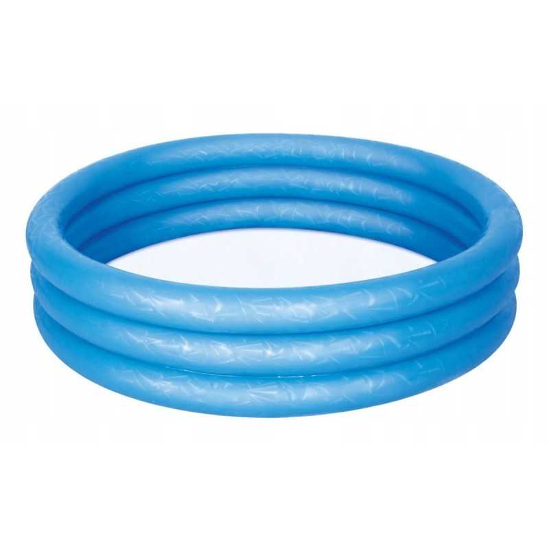 Pripučiamas vaikiškas baseinas vaikams mėlyna 122x25cm bestway latka