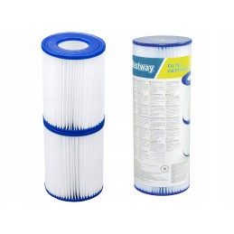 2 x baseino siurblio filtrų rinkinys 3028 LH 58094 Type II Bestway
