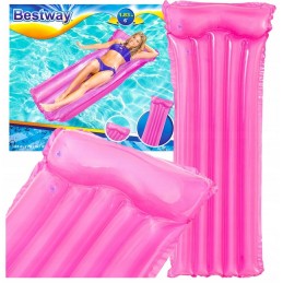 Pripučiamas paplūdimio čiužinys rožinis plaukimui 183 x 76 cm bestway 44013