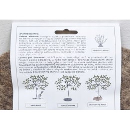 Vilnonis mulčiavimo užvalkalas, apvalus, 40 cm, 1 vnt.