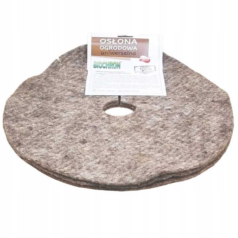 Vilnonis mulčiavimo užvalkalas, apvalus, 40 cm, 3 vnt.