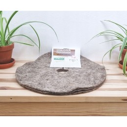 Vilnonis mulčiavimo užvalkalas, apvalus, 40 cm, 3 vnt.