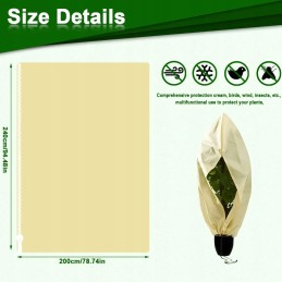 Augalų apsaugos danga, agrotekstilė, 240 x 200 cm 