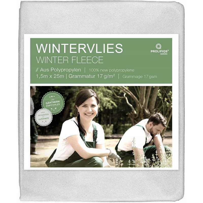 Prolifiqs žieminis neaustinis audinys augalams, 17 g terminis neaustinis audinys / apsauga nuo šalčio balkonui / sodui / pakelta