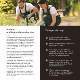 Prolifiqs žieminis neaustinis audinys augalams, 17 g terminis neaustinis audinys / apsauga nuo šalčio balkonui / sodui / pakelta