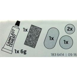 Latki remonto rinkinys palapinėms ir pripučiamoms valtims