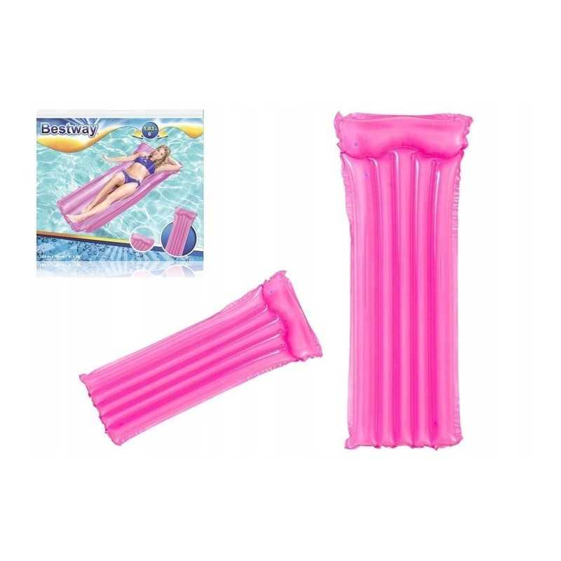 Pripučiamas plaukimo čiužinys rožinis 183x76 bestway