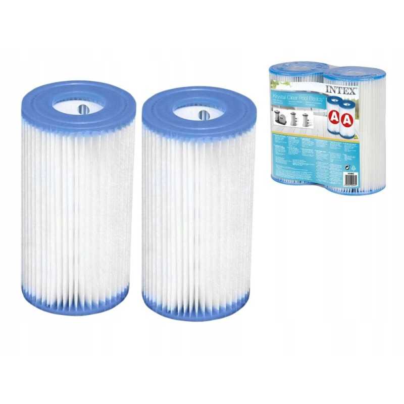 2x baseino siurblio filtro įdėklas A tipo intex 29000