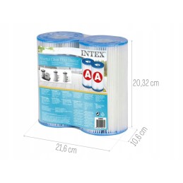2x baseino siurblio filtro įdėklas A tipo intex 29000