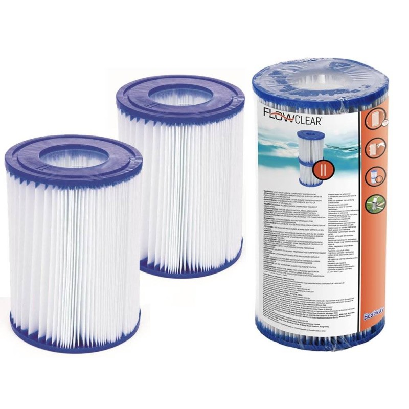 Filtrs peldbaseina sūknim II tips, bestway filtri, 2 gab. 58094