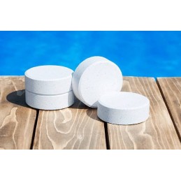 Chloras baseinams, sūkurinės vonios tabletės, chemikalai baseinams tabletėse 0-5 kg