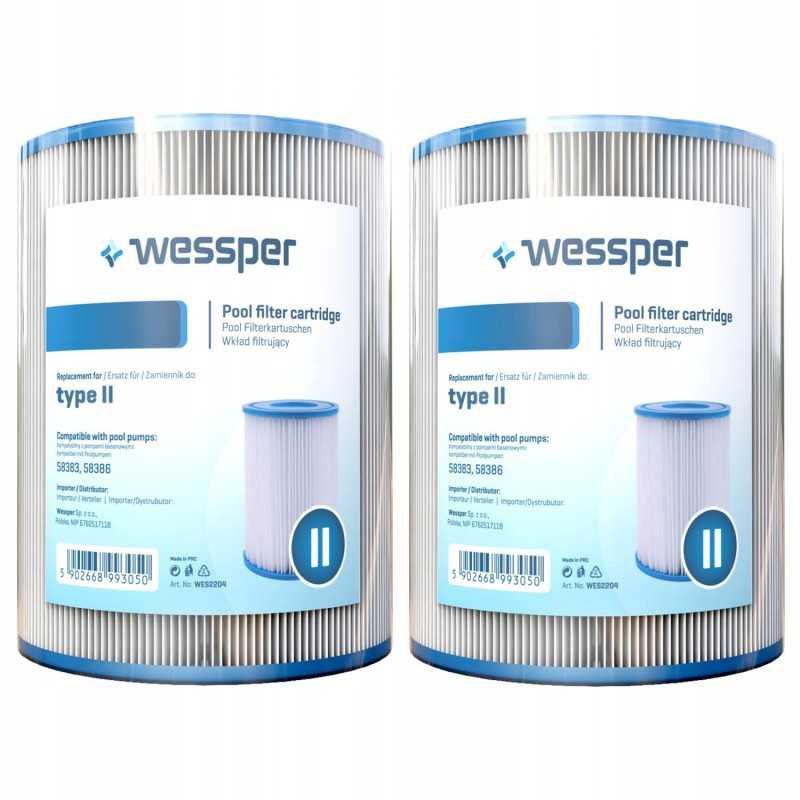 2x bestway 58094 II tipo baseino filtro įdėklas 58386 baseino siurbliui