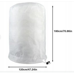 Apsauginis gaubtas sodo augalams 120x 180 baltas