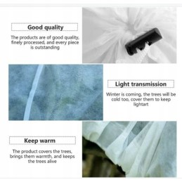 Apsauginis gaubtas sodo augalams 120x 180 baltas