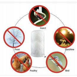 Apsauginis gaubtas sodo augalams 120x 180 baltas